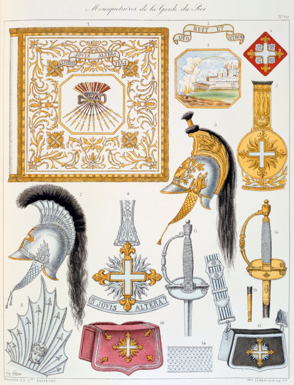 Mosqueteiros da Guarda Real, Insígnias de Eugene Titeux