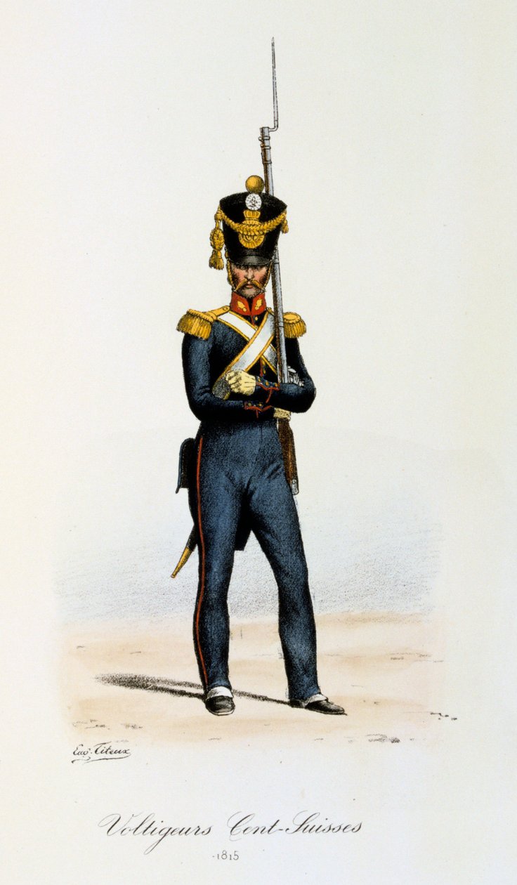 Voltigeurs, Centavos-Suisses, 1815 de Eugene Titeux
