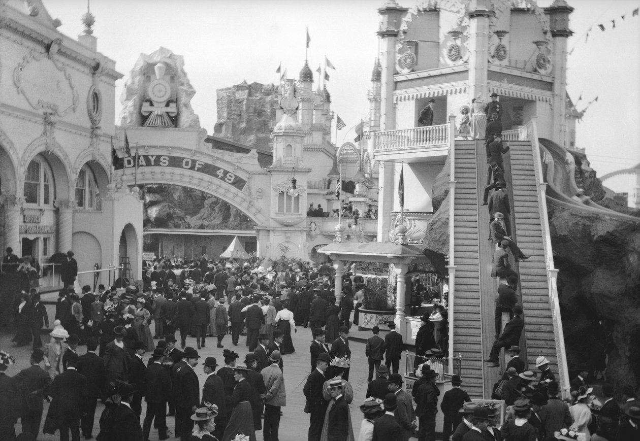 Luna Park, 1909 (nitrato negativo) de Eugene Wemlinger