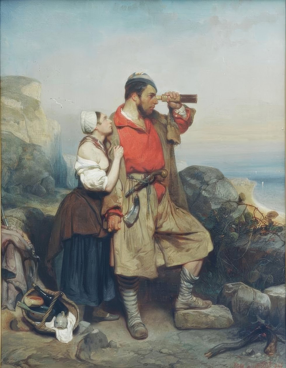 Flibustier (pirata) de Eugene le Poittevin