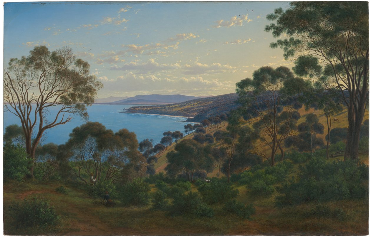 Cordilheira de Dandenong a partir de "Beleura" de Eugene von Guérard