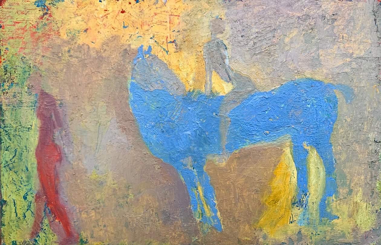 Viagem intemporal, 2017 (óleo sobre tábua) de Eugenie Vronskaya