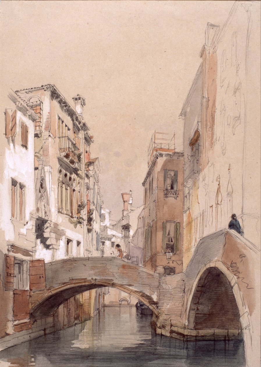 Um canal de veneza de Eugenio Lucas Velázquez