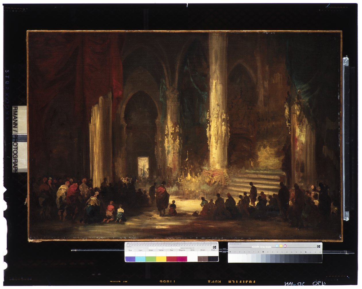 Procissão em uma catedral, c.1860 de Eugenio Lucas Velázquez