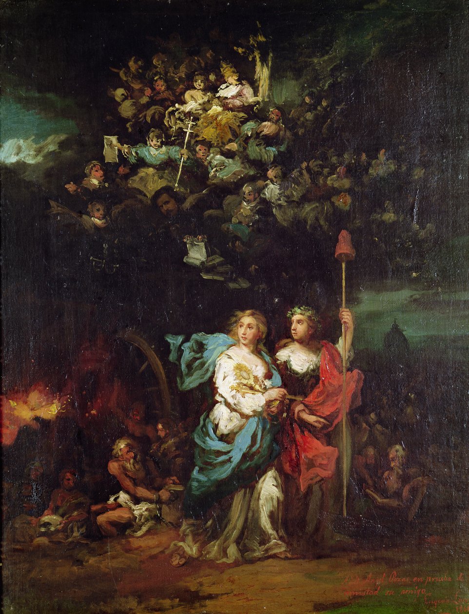 A Igreja Guiado pela Liberdade, 1861 de Eugenio Lucas Velázquez