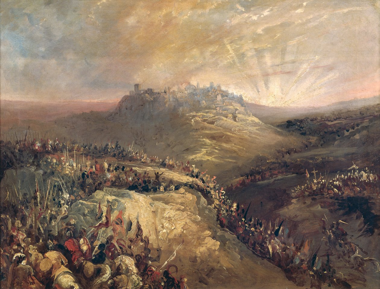 Os cruzados antes de Jerusalém de Eugenio Lucas Velázquez