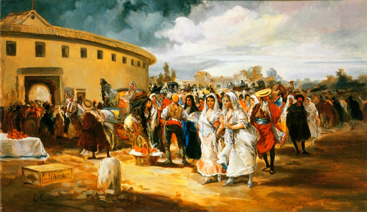 Indo para o anel de touros de Eugenio Lucas Villamil