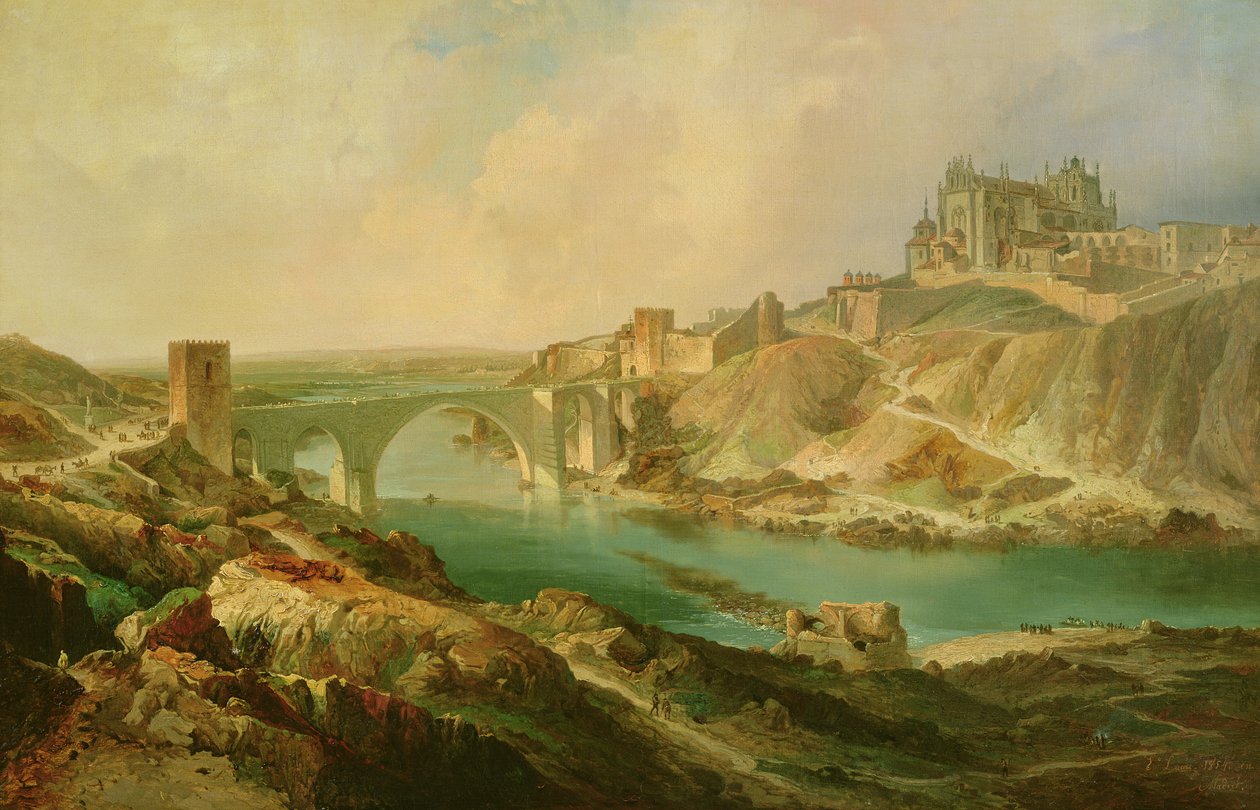 Vista de Toledo, 1854 de Eugenio Lucas y Padilla