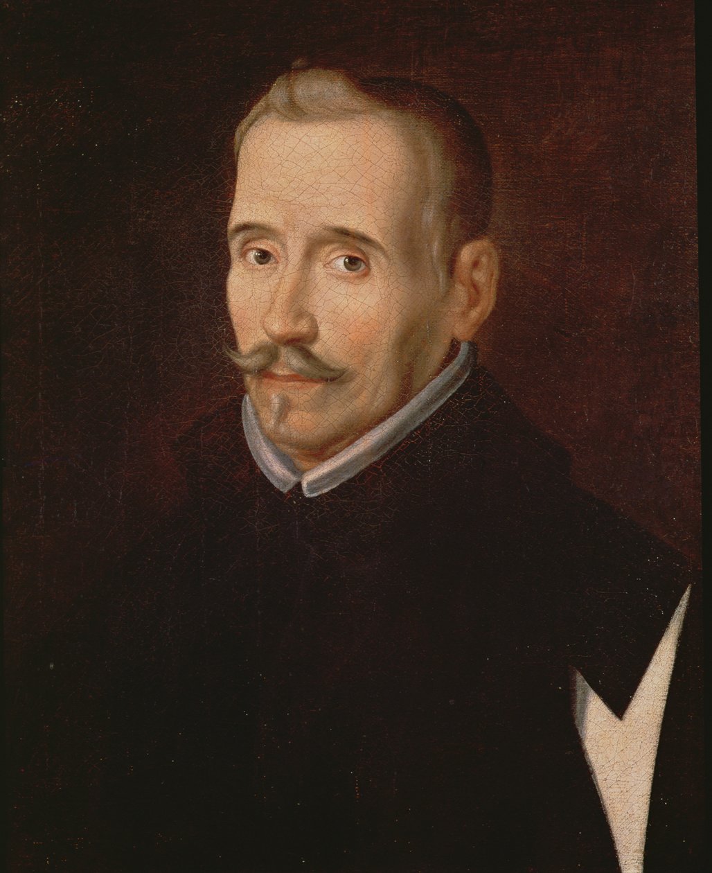 Retrato de Lope Félix de Vega Carpio 1562-1635 óleo sobre tela detalhe de 102965 de Eugenio Caxes