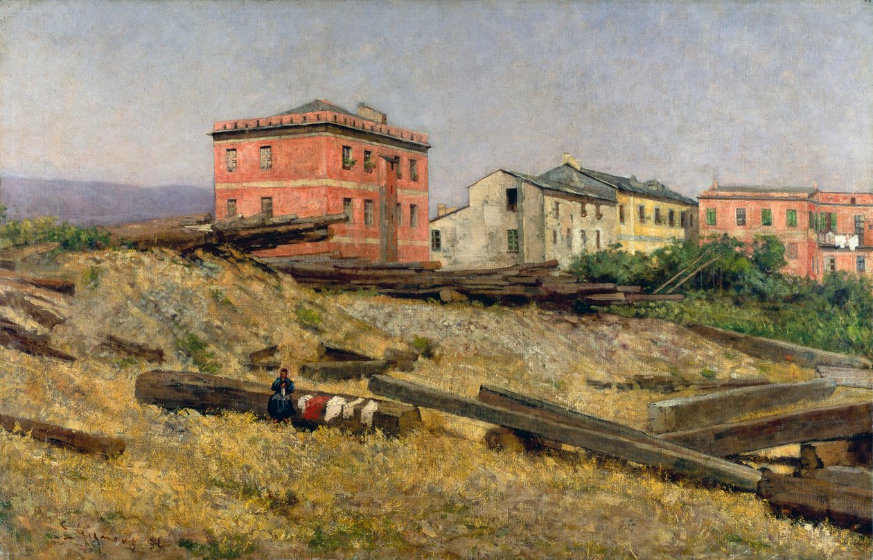 Casas nos Apeninos da Ligúria de Eugenio Gignous