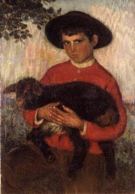 O Goatherd de Eugenio Hermosa Martinez