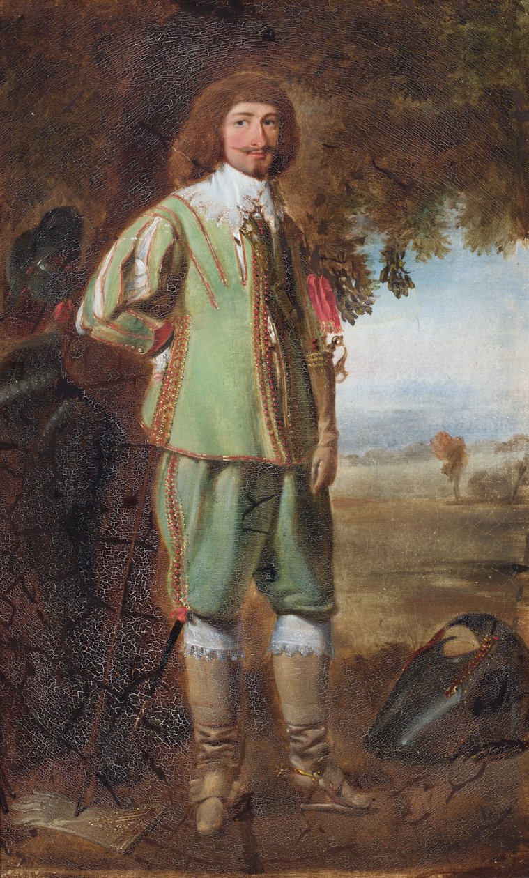 Retrato de John Ashburnham (óleo sobre papel) de Eugenio Latilla