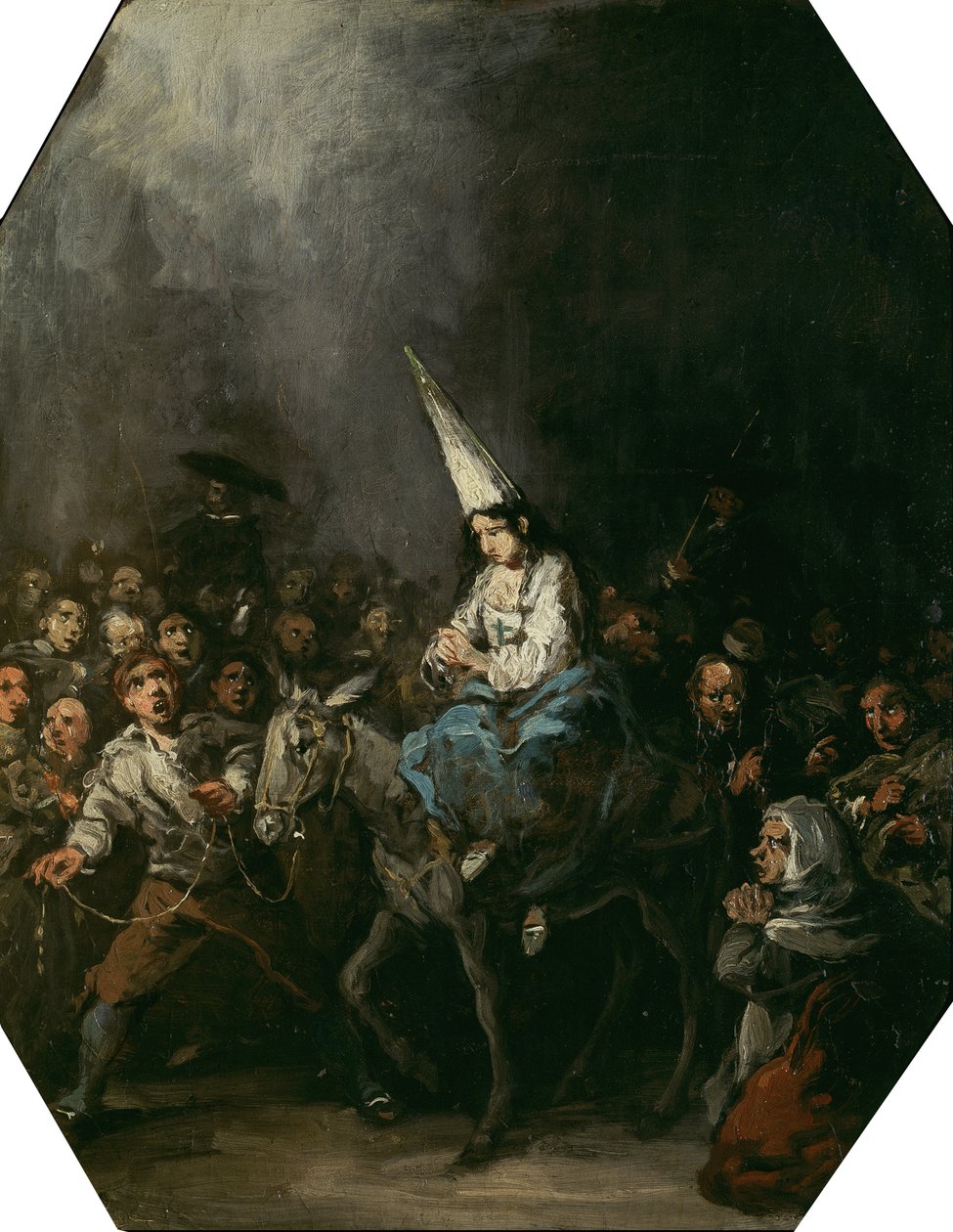 Condenado pela inquisição, ca 1860 de Eugenio Lucas Velázquez
