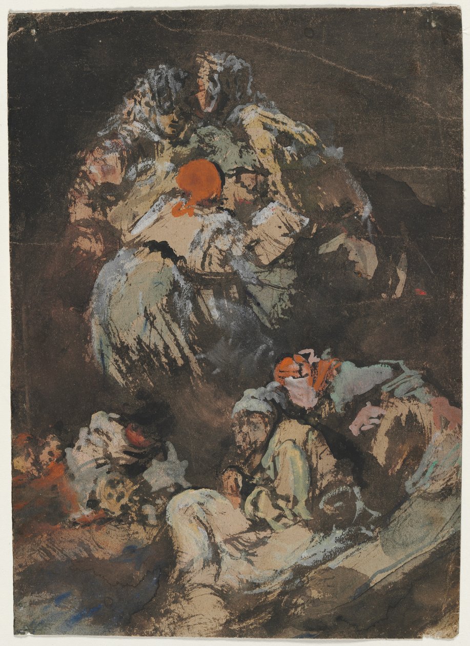 Figuras, 1850-1860. de Eugenio Lucas Velázquez