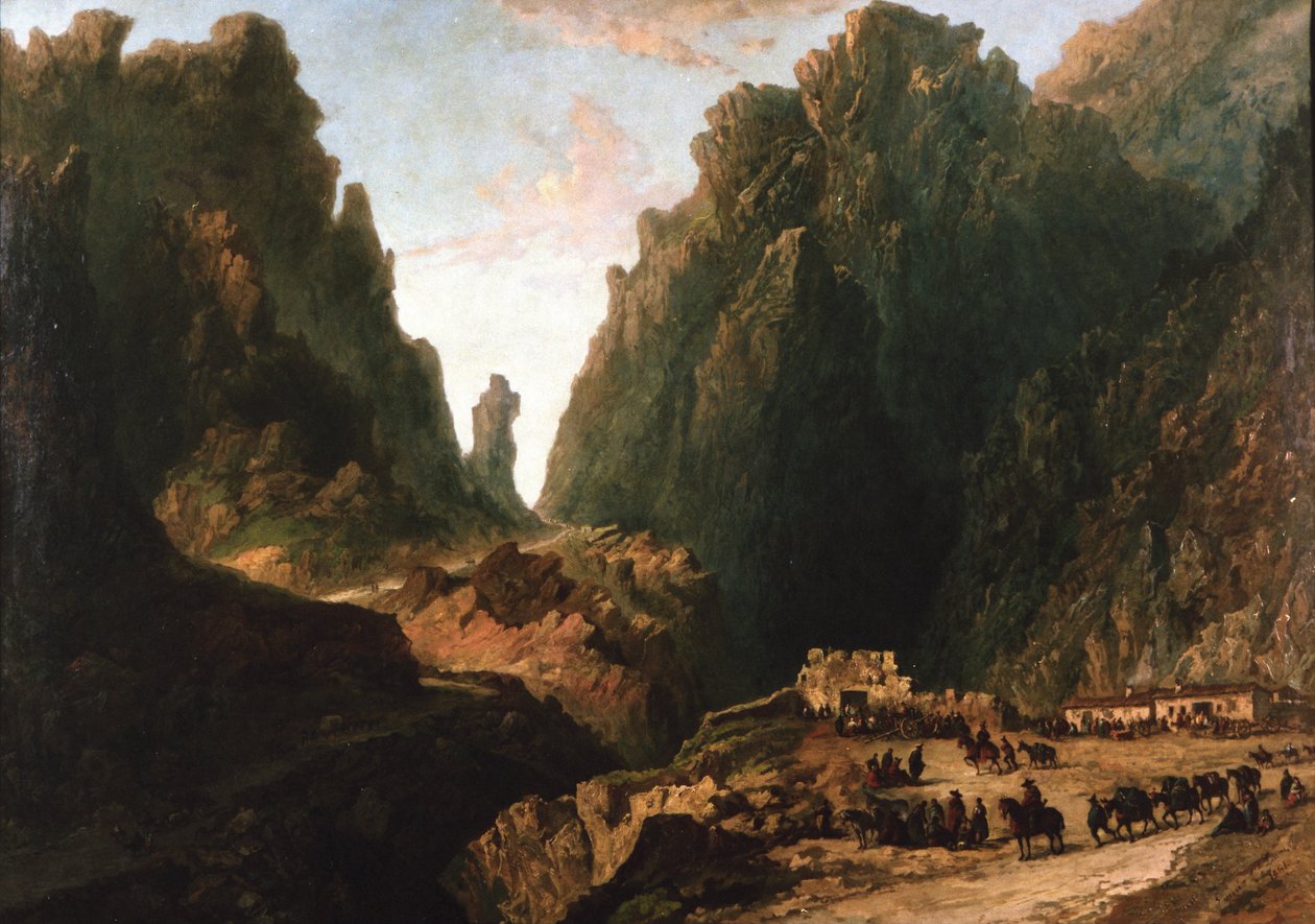 Paisagem com contrabandistas de Eugenio Lucas Velázquez