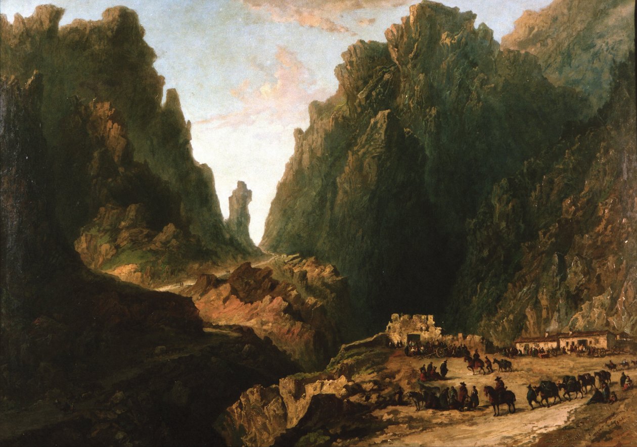 Paisagem com contrabandistas de Eugenio Lucas Velázquez
