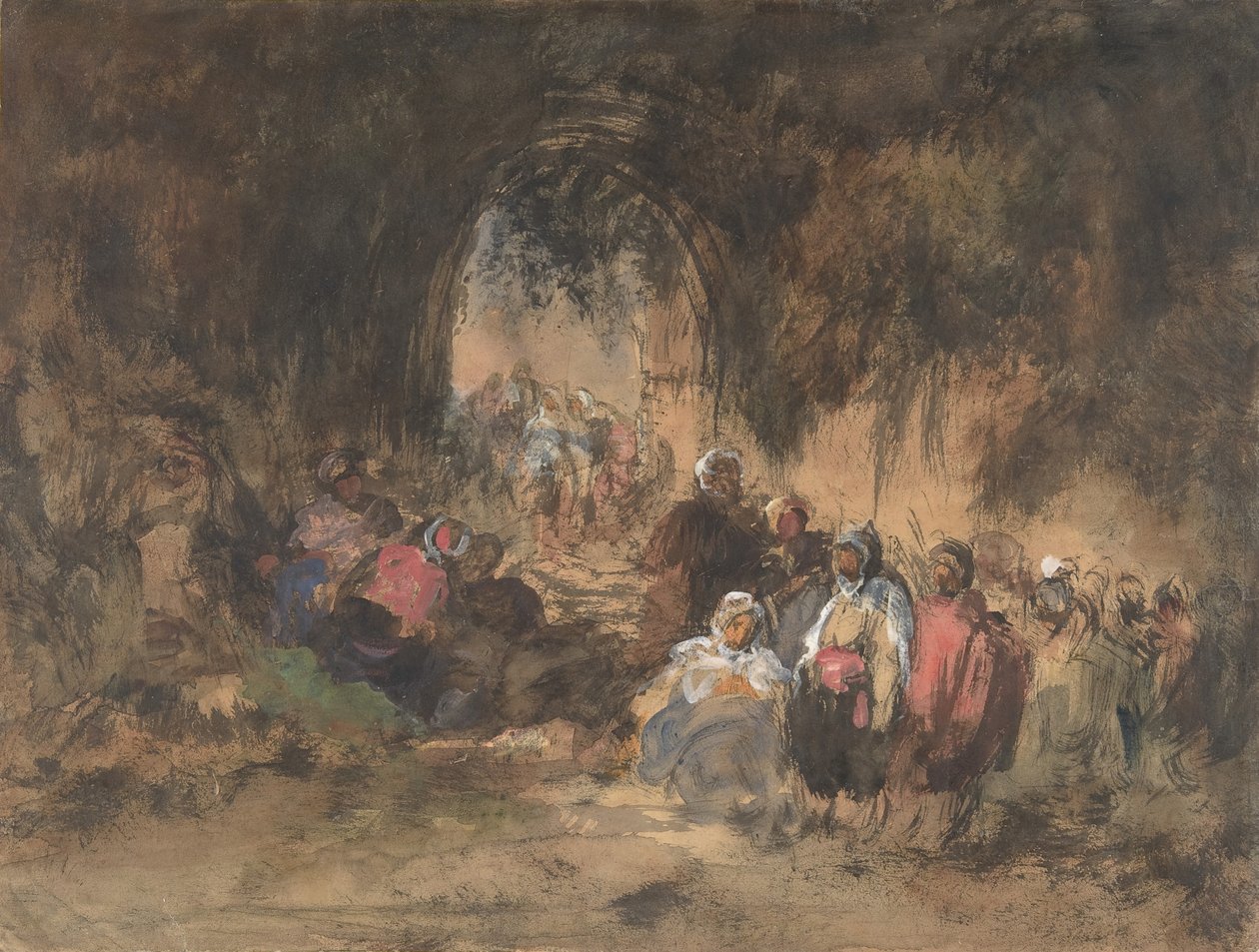 Árabes Descansando, 1817-70. de Eugenio Lucas Villamil