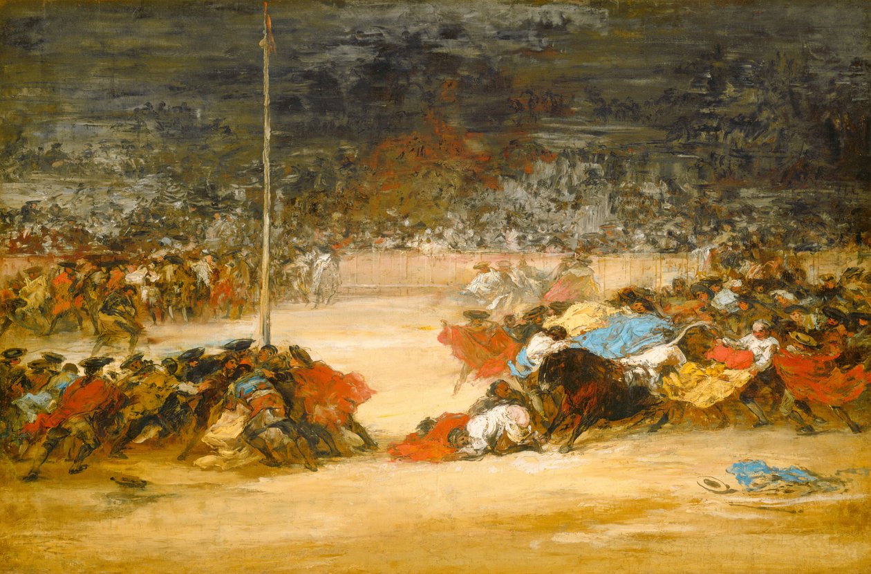 A tourada, c. 18901900. de Eugenio Lucas Villamil
