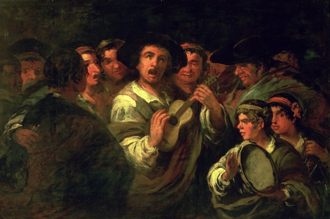 Os Serenaders (óleo sobre tela) de Eugenio Lucas y Padilla