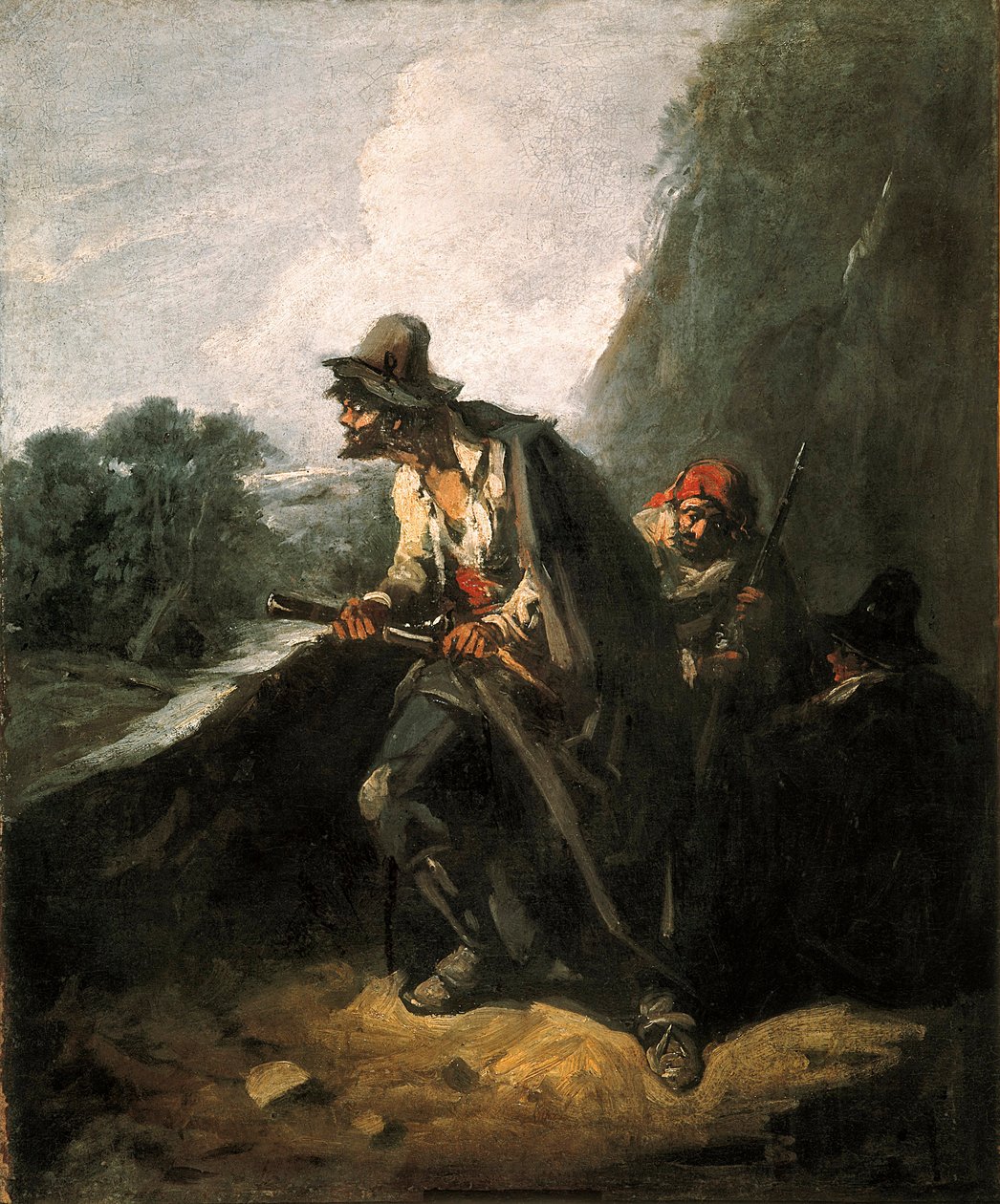 "Os bandidos" (pintura) de Eugenio Lucas y Padilla