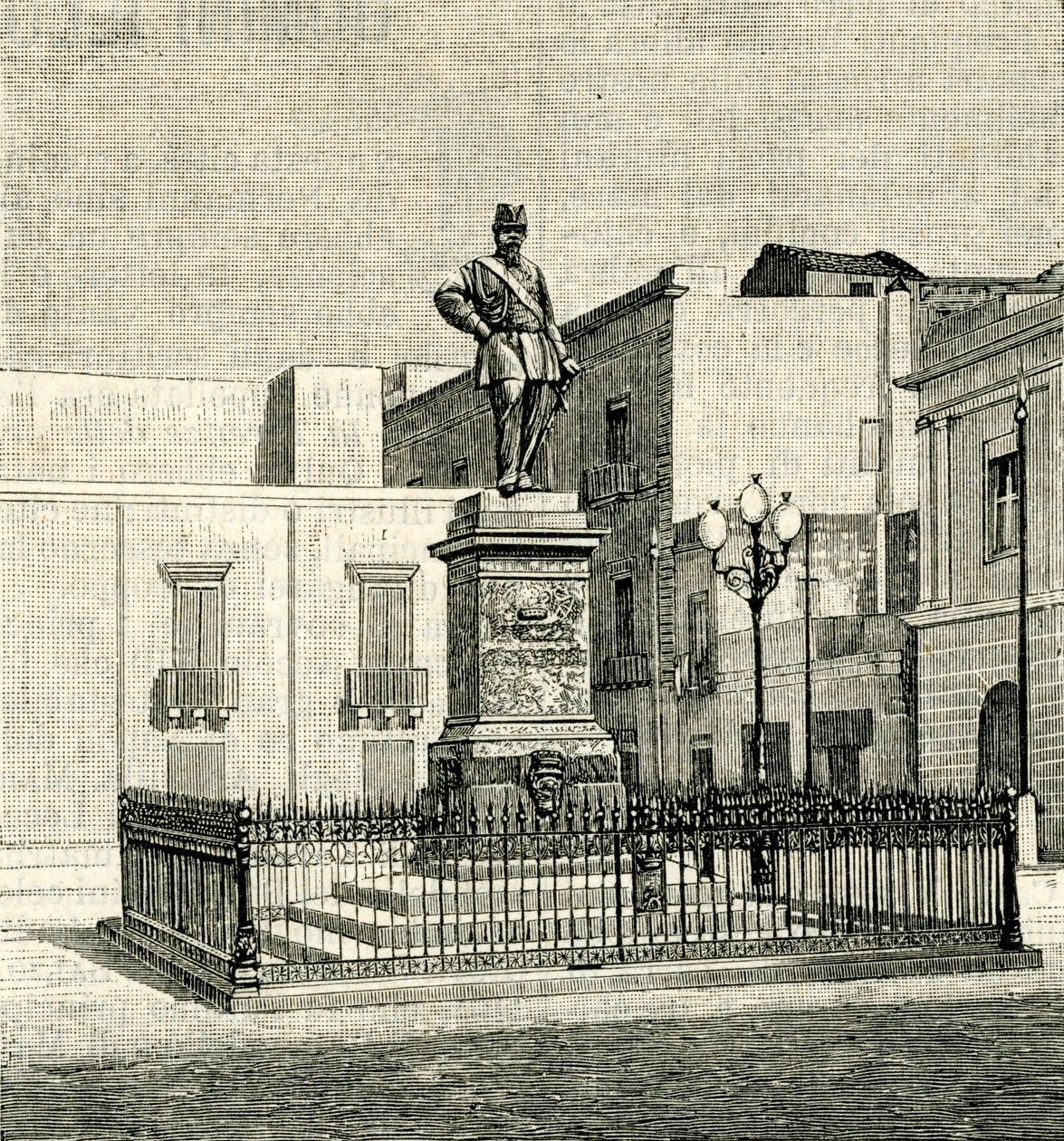 Monumento a Vittorio Emanuele II (1820-1878), por Eugenio Maccagnani (1852-1930), Lecce, Apúlia, Itália de Eugenio Maccagnani