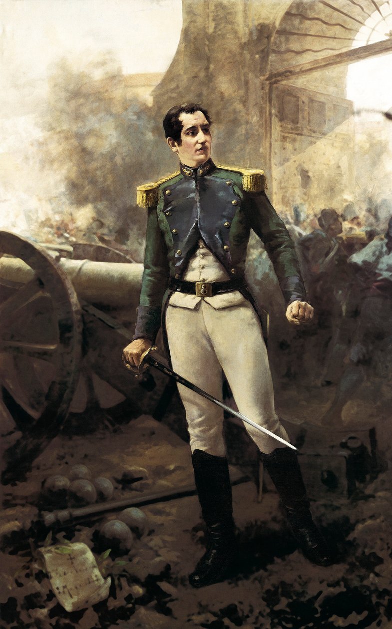 Retrato de Pedro VELARDE Y SAN JUAN (1779-1808), militar espanhol, 2 de Maio de 1808 (óleo sobre tela) de Eugenio Oliva y Rodrigo