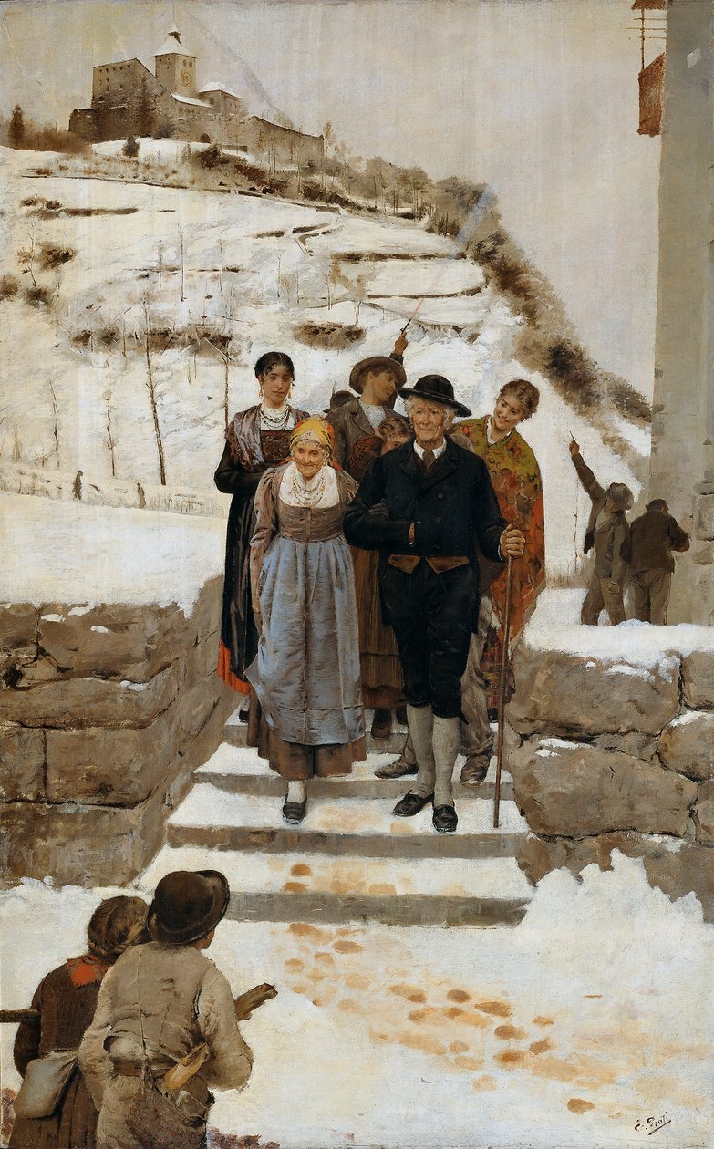 Casamento de Ouro no Tirol do Sul de Eugenio Prati