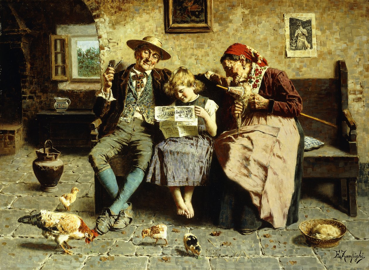 Lendo as Notícias de Eugenio Zampighi