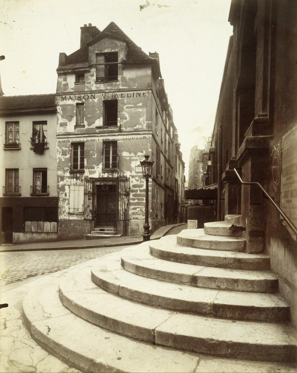 Rua da Montagne-Sainte-Geneviève de Eugène Atget