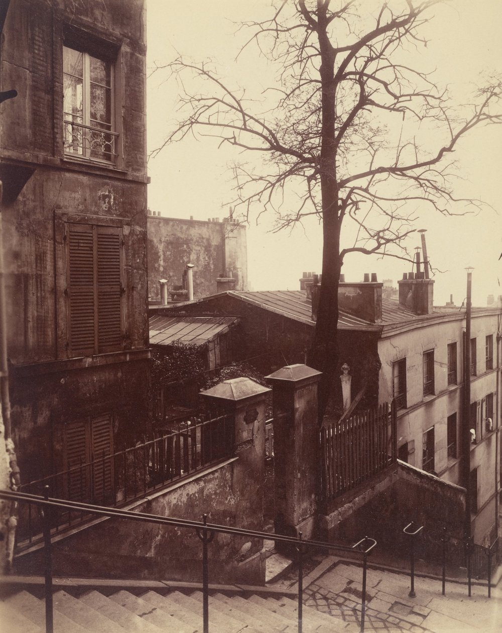 Escadaria, montmartre de Eugène Atget