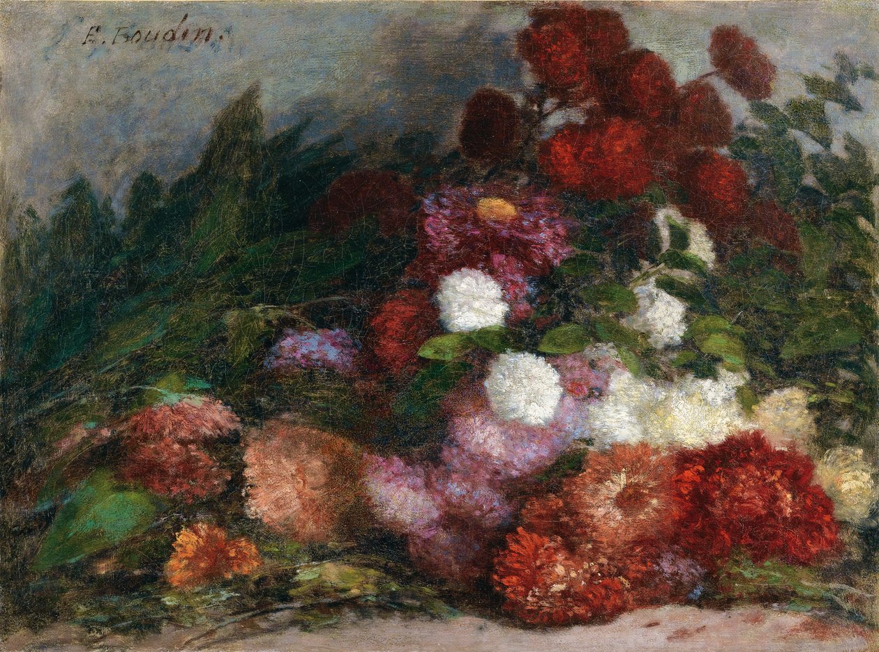 Lançamento de Flores de Eugene Louis Boudin
