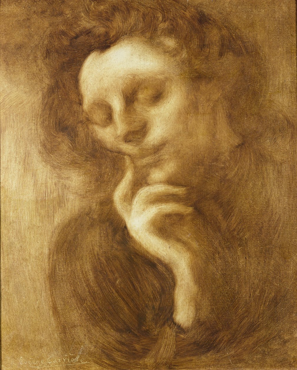 Retrato de uma mulher ou ternura de Eugène Carrière