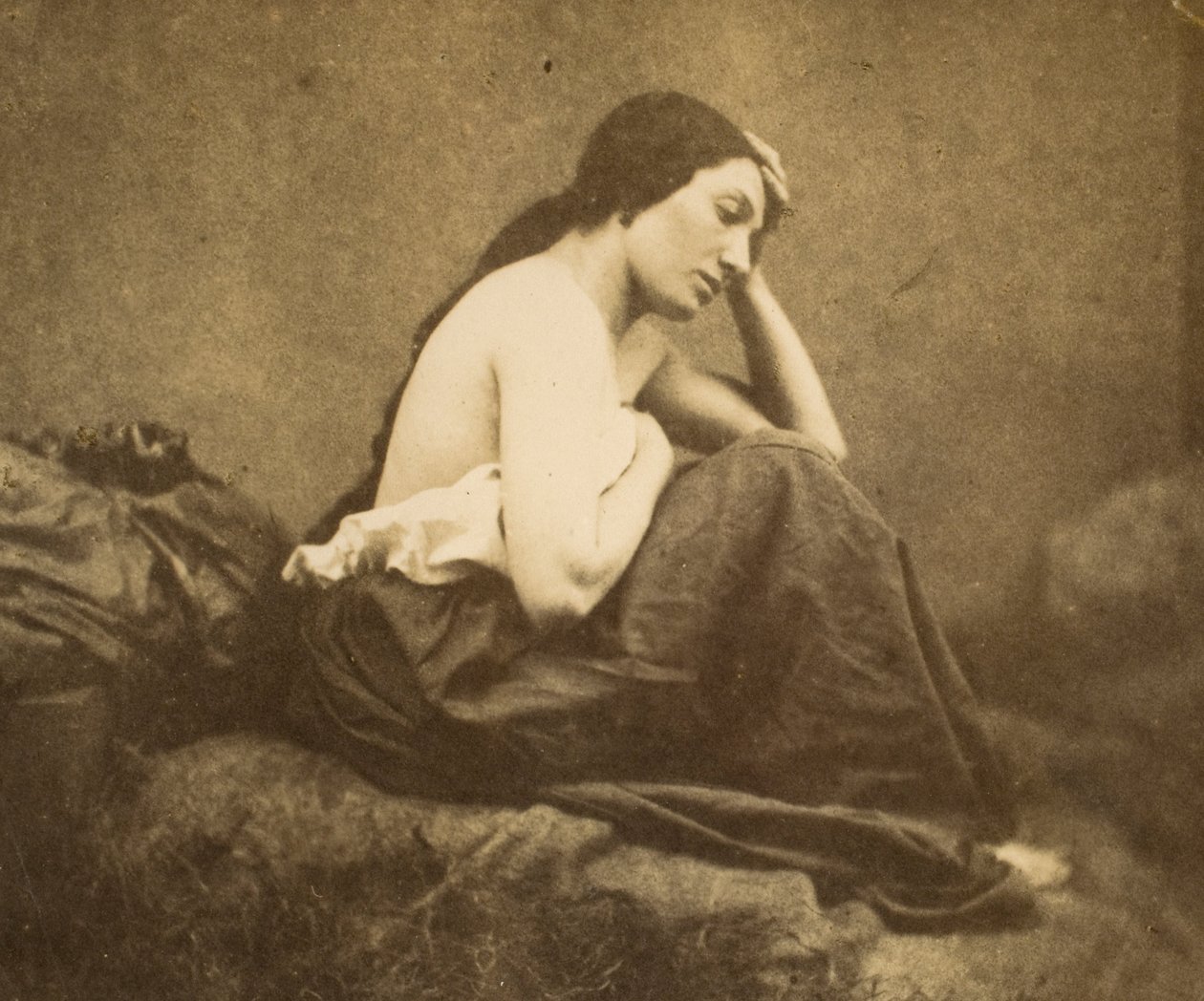 Retrato feminino de Eugène Durieu