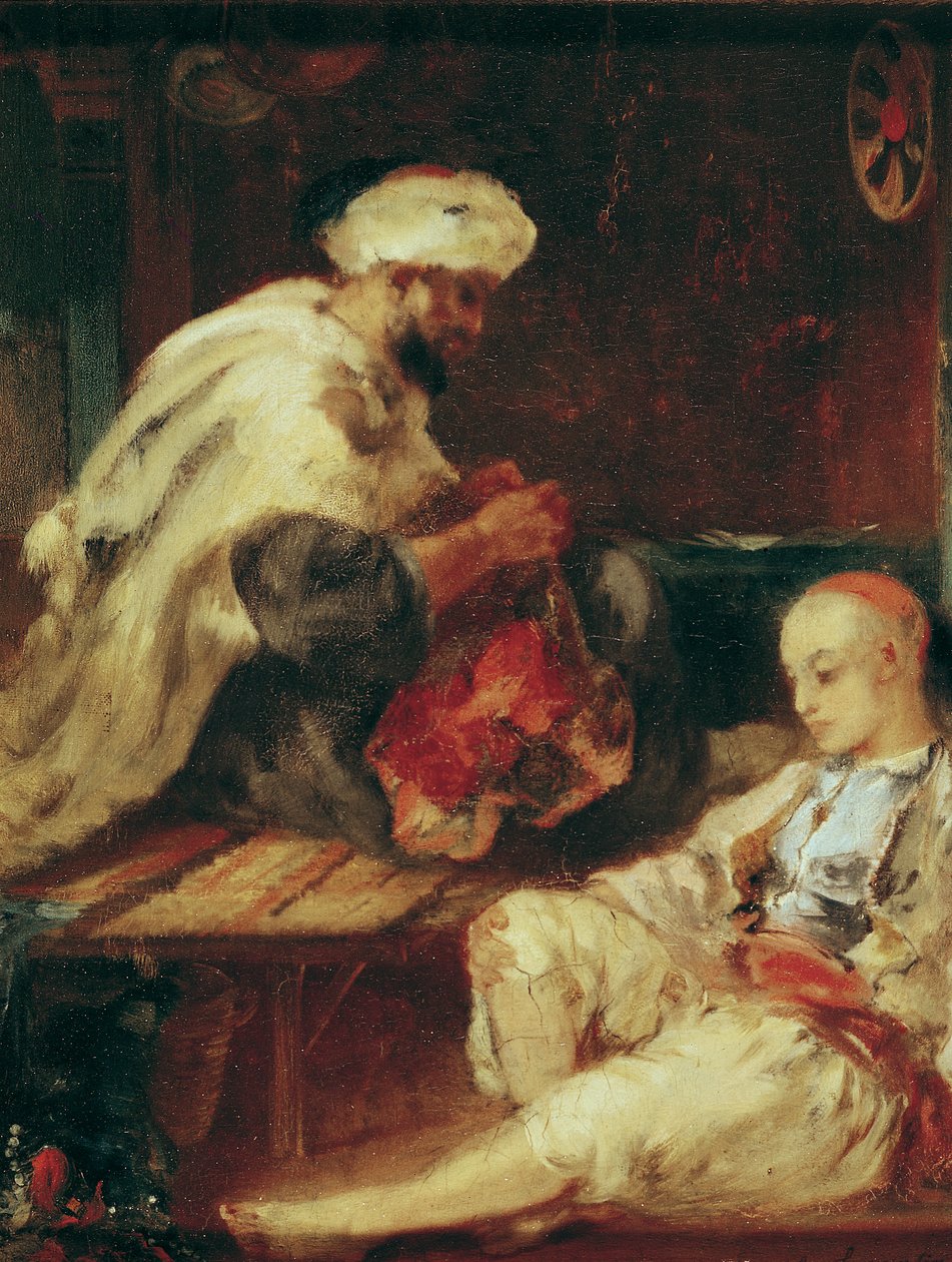Interior da oficina de um alfaiate árabe de Eugène Fromentin