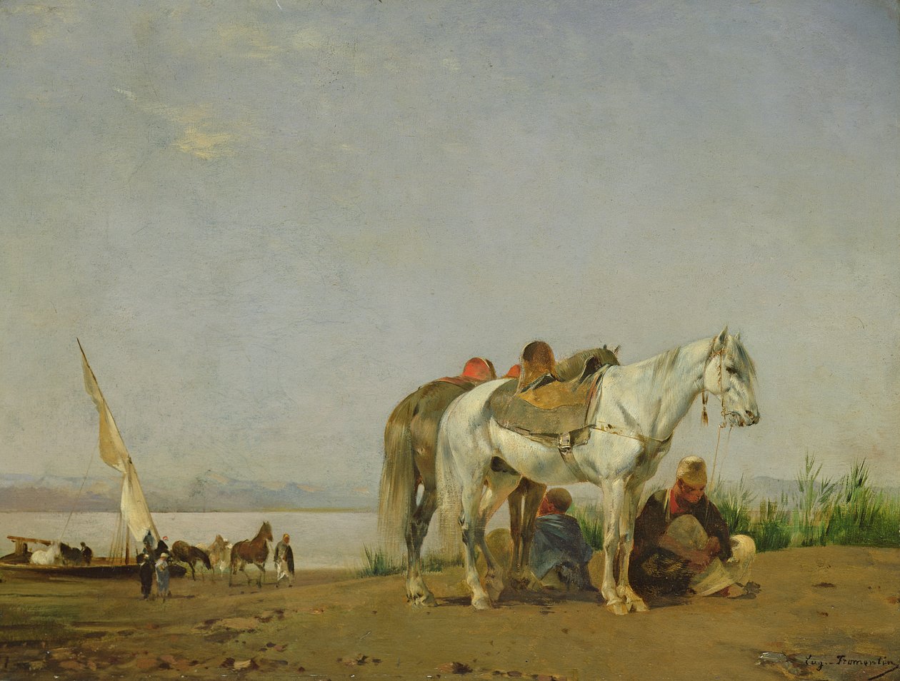 Na margem do Nilo, 1871 de Eugène Fromentin