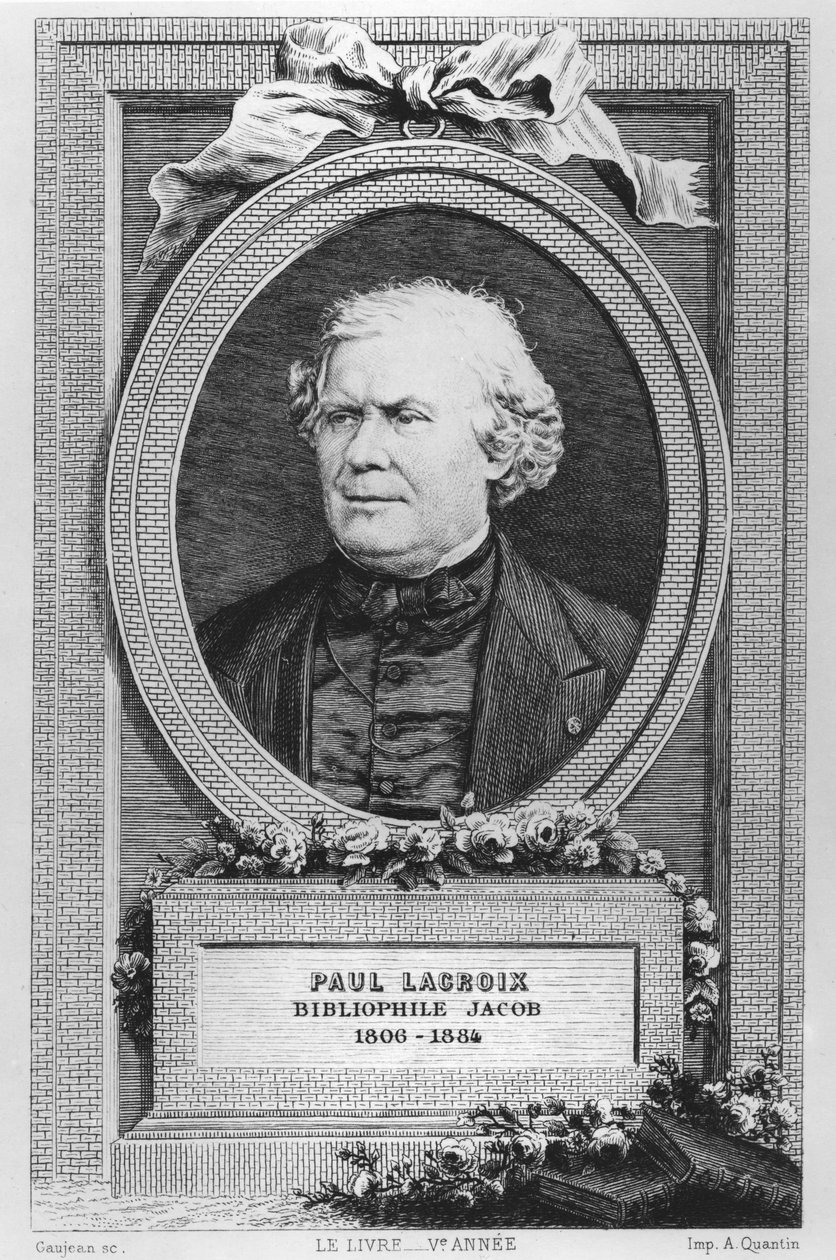 Retrato de Paul Lacroix de Eugène Gaujean