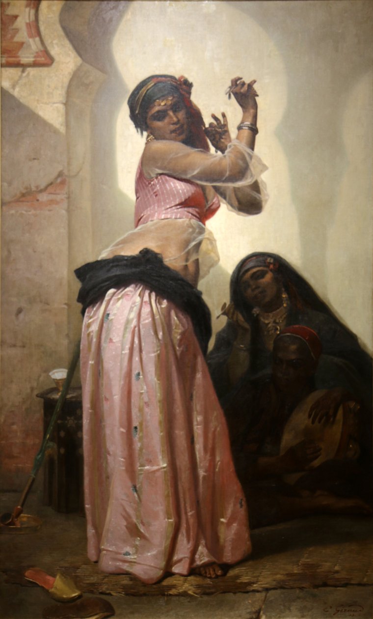 Dançarina no Cairo. de Pierre François Eugène Giraud