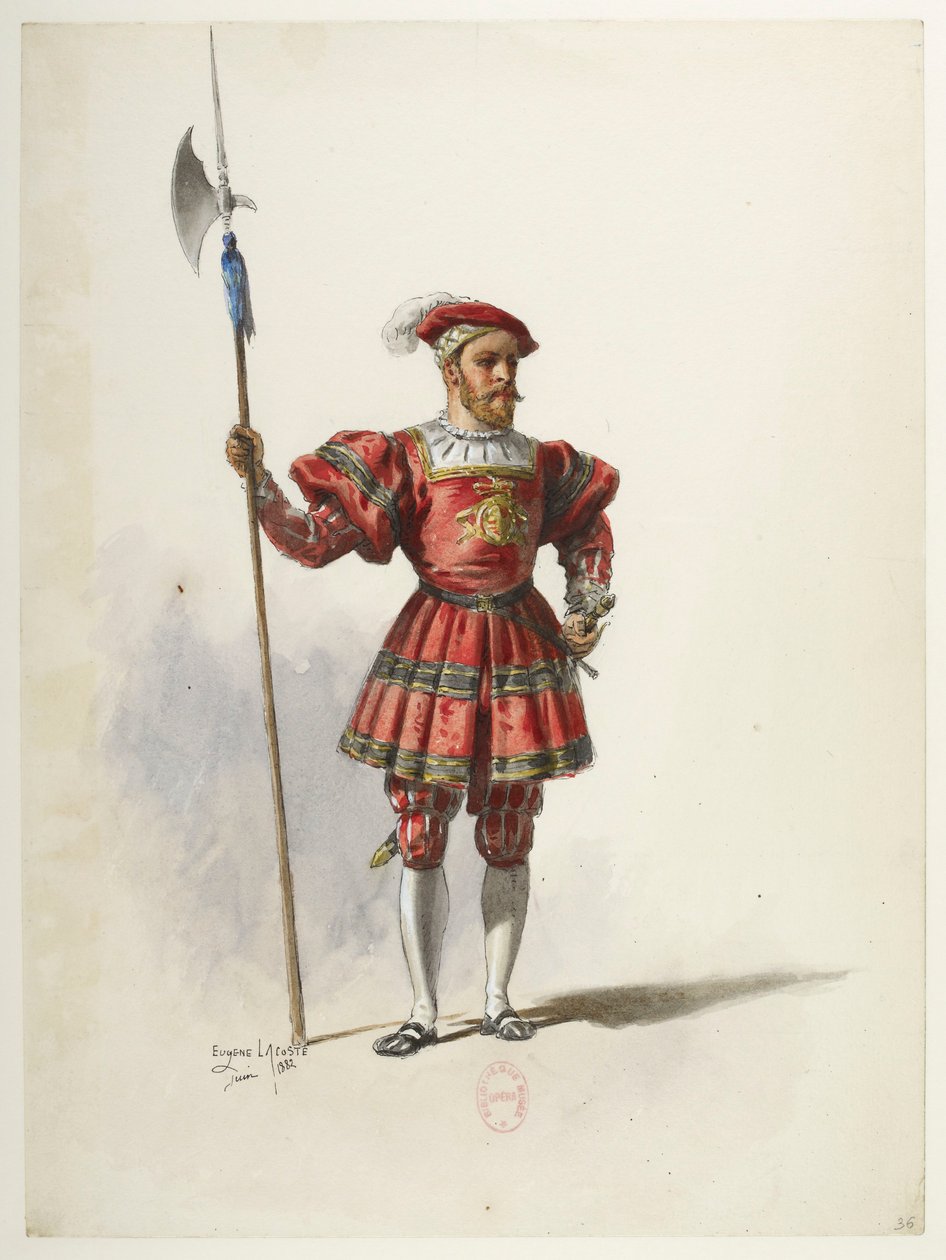 Saint-Saëns - Henrique VIII - Máscaras de Fantasia - Lacoste - 36. Traje de Eugene Lacoste
