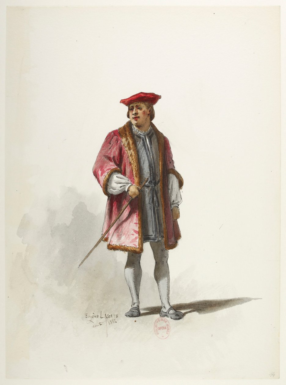 Saint-Saëns - Henrique VIII - Roupa de Fantasia - Lacoste - 14. Fato de Eugene Lacoste