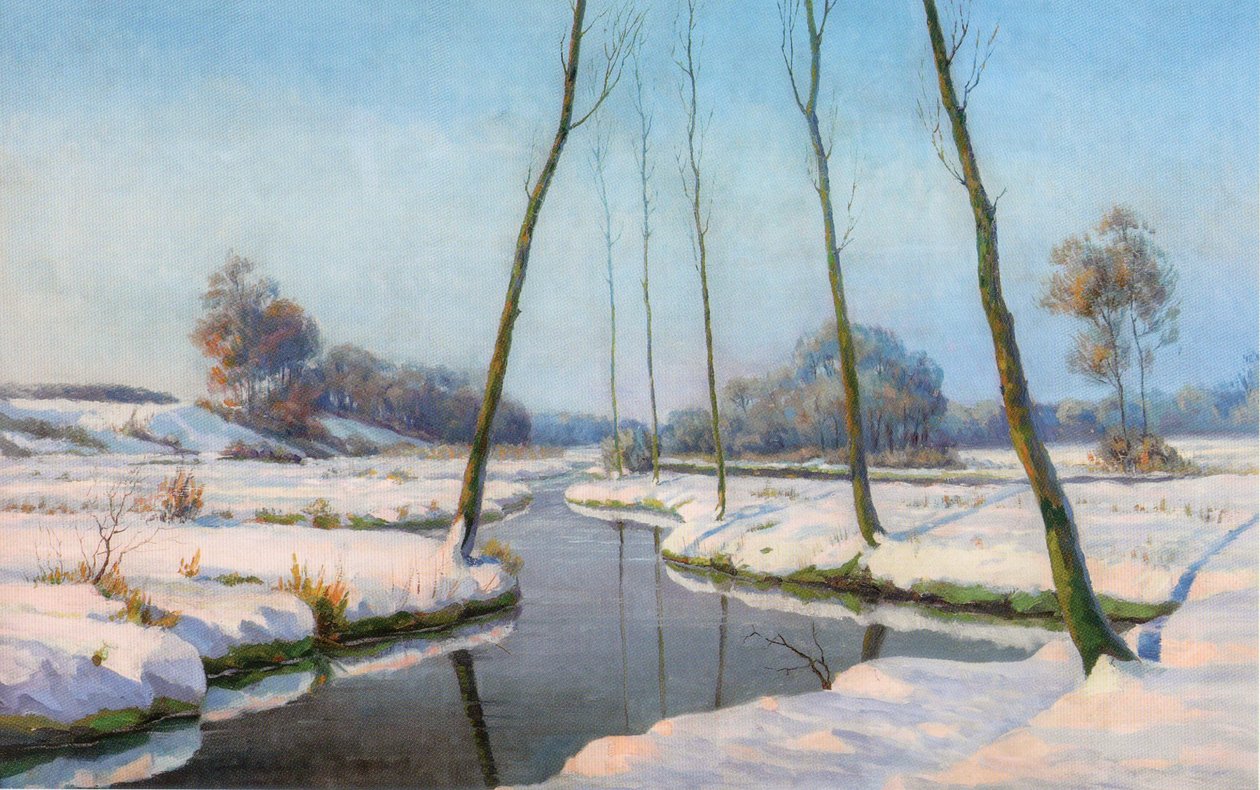 Paisagem de neve de Eugène Mousset