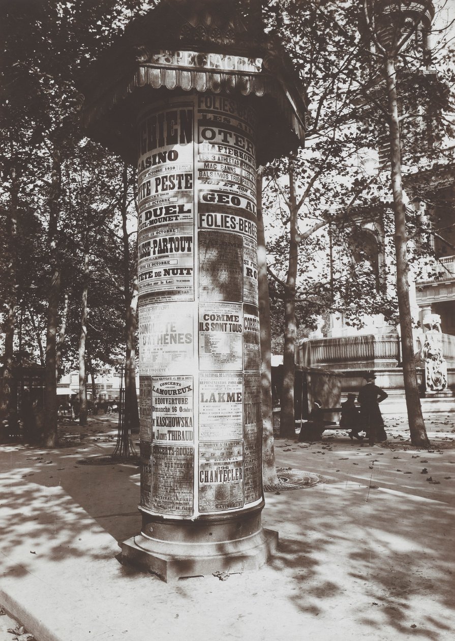 Colonne-St. Sulpice de Eugène Atget