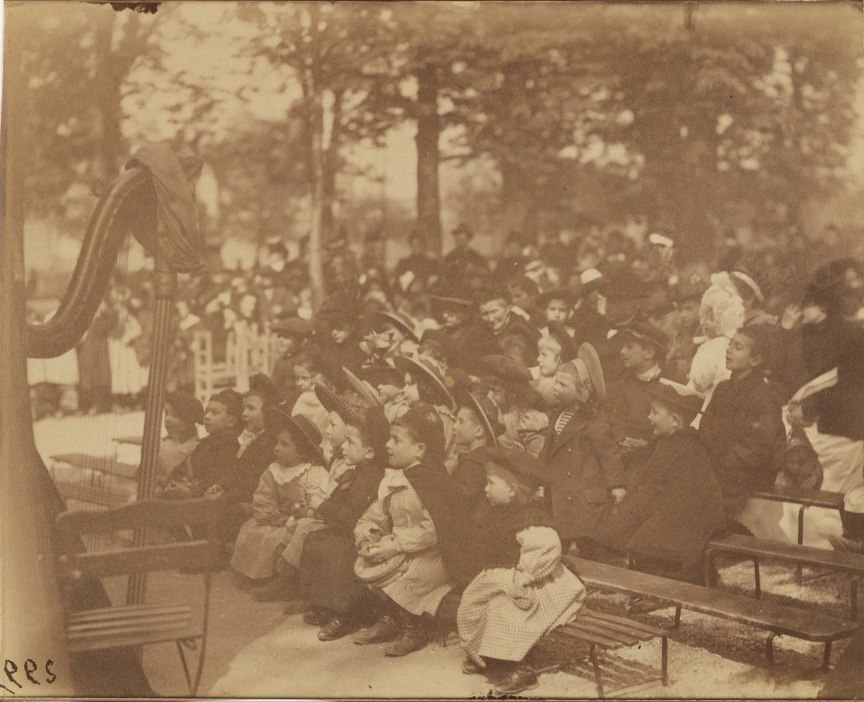 Guignol, Jardins de Luxemburgo de Eugène Atget
