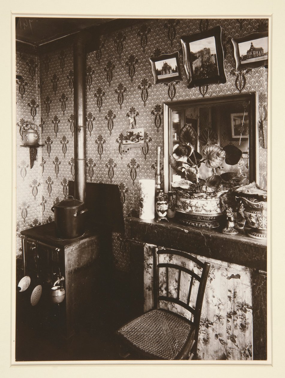 Interior da classe trabalhadora, Rue de Romainville de Eugène Atget