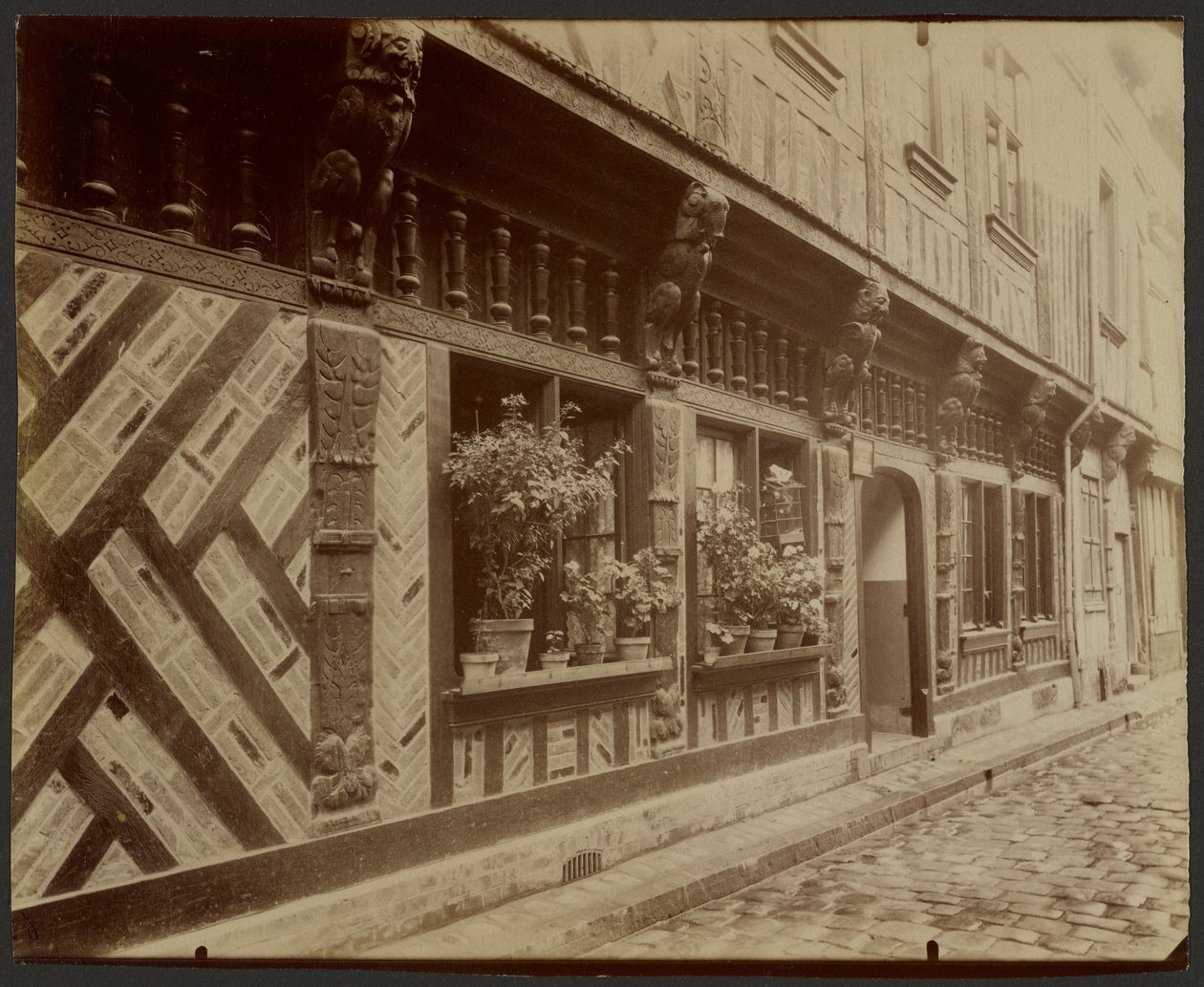 Casa 25 Rue Saint-Laurent, Beauvais de Eugène Atget