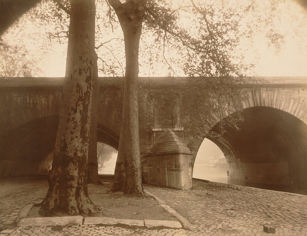 Pont Marie, 1926 (albumen printing-out paper photograph) de Eugène Atget
