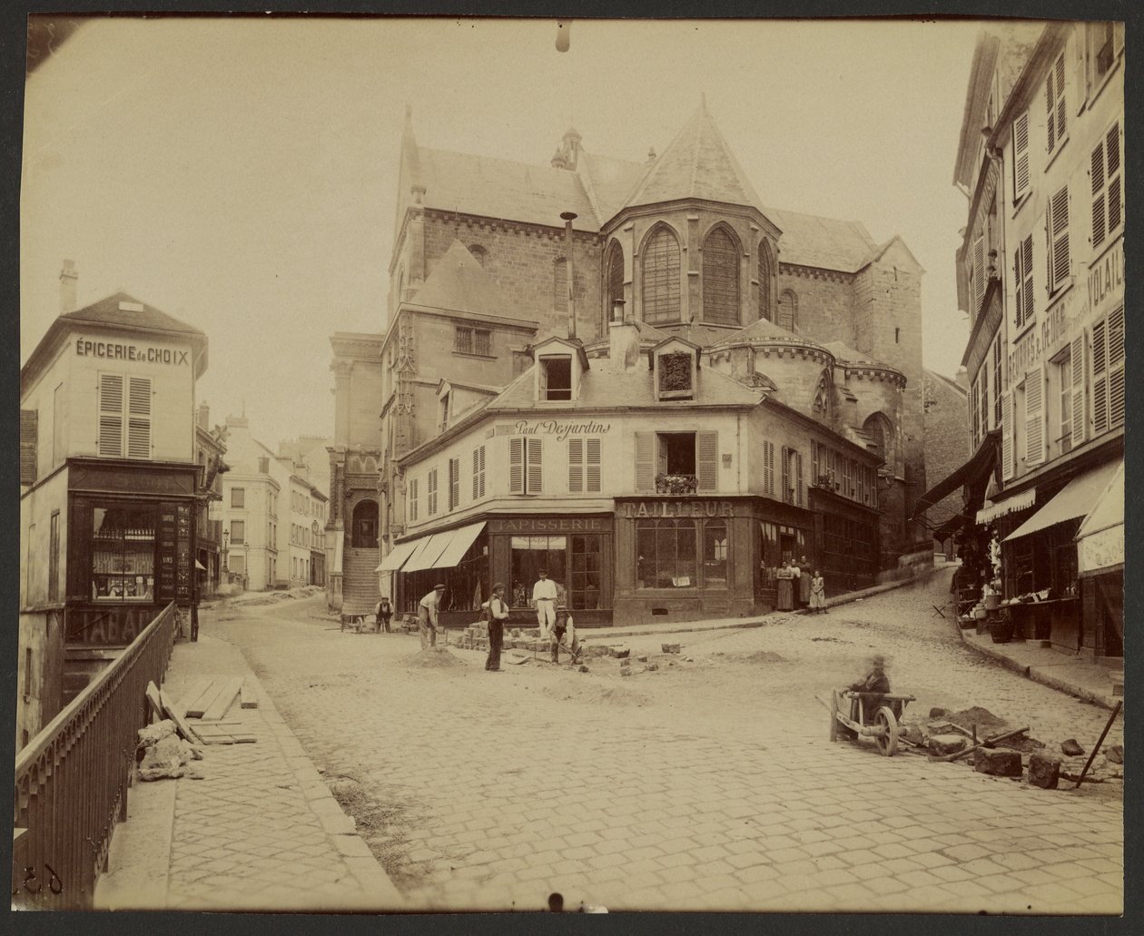 Pontoise, igreja de Saint-Maclou, séculos XII a XVI de Eugène Atget