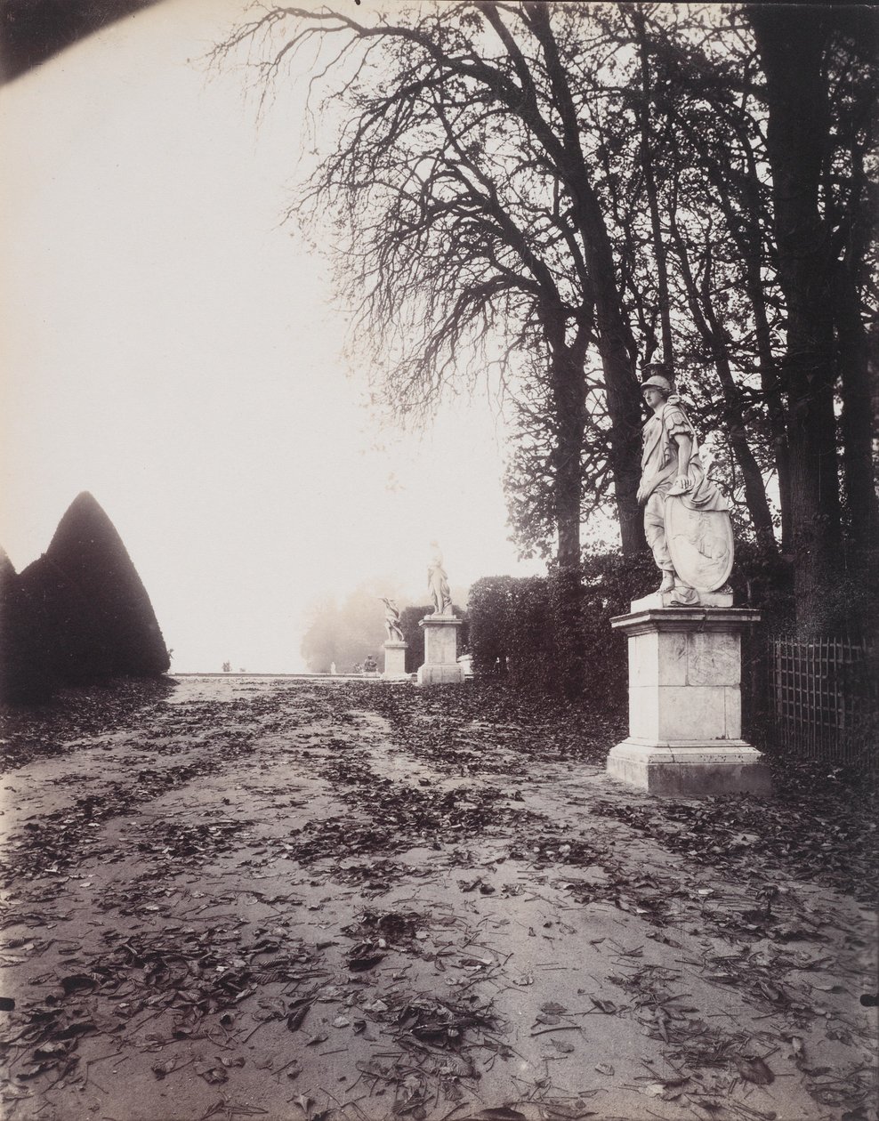 Versailles, Allee des Trois Fontaines, c.1906 (impressão em cloreto de ouro) de Eugène Atget