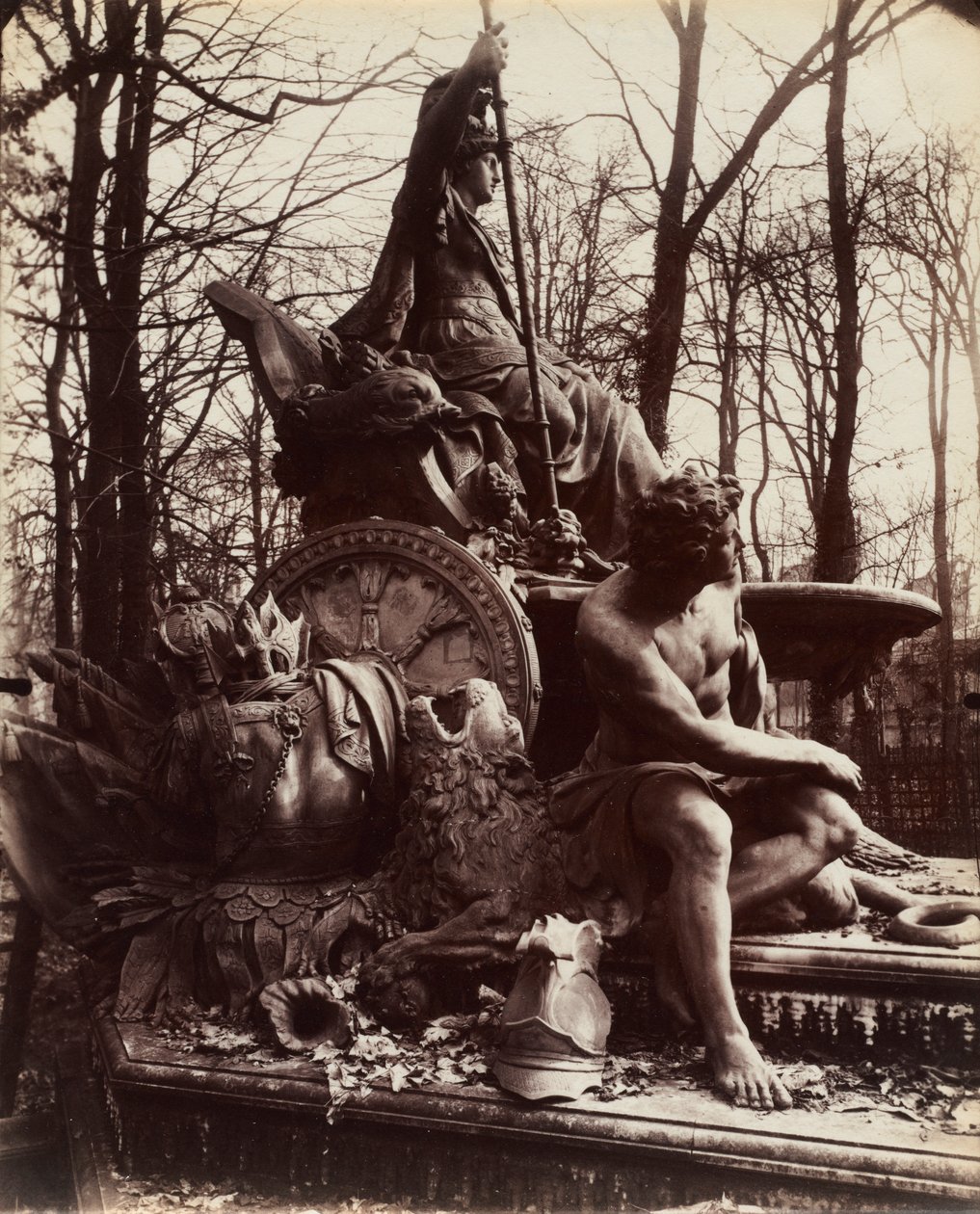 Versalhes, fonte da França triunfante, 1904. de Eugène Atget