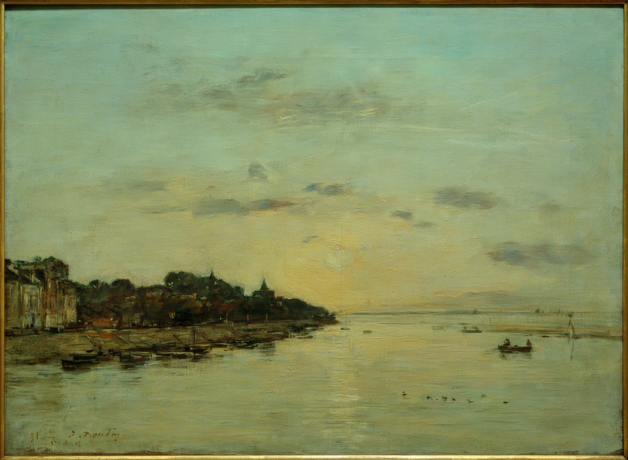 Estuário do Somme de Eugene Louis Boudin