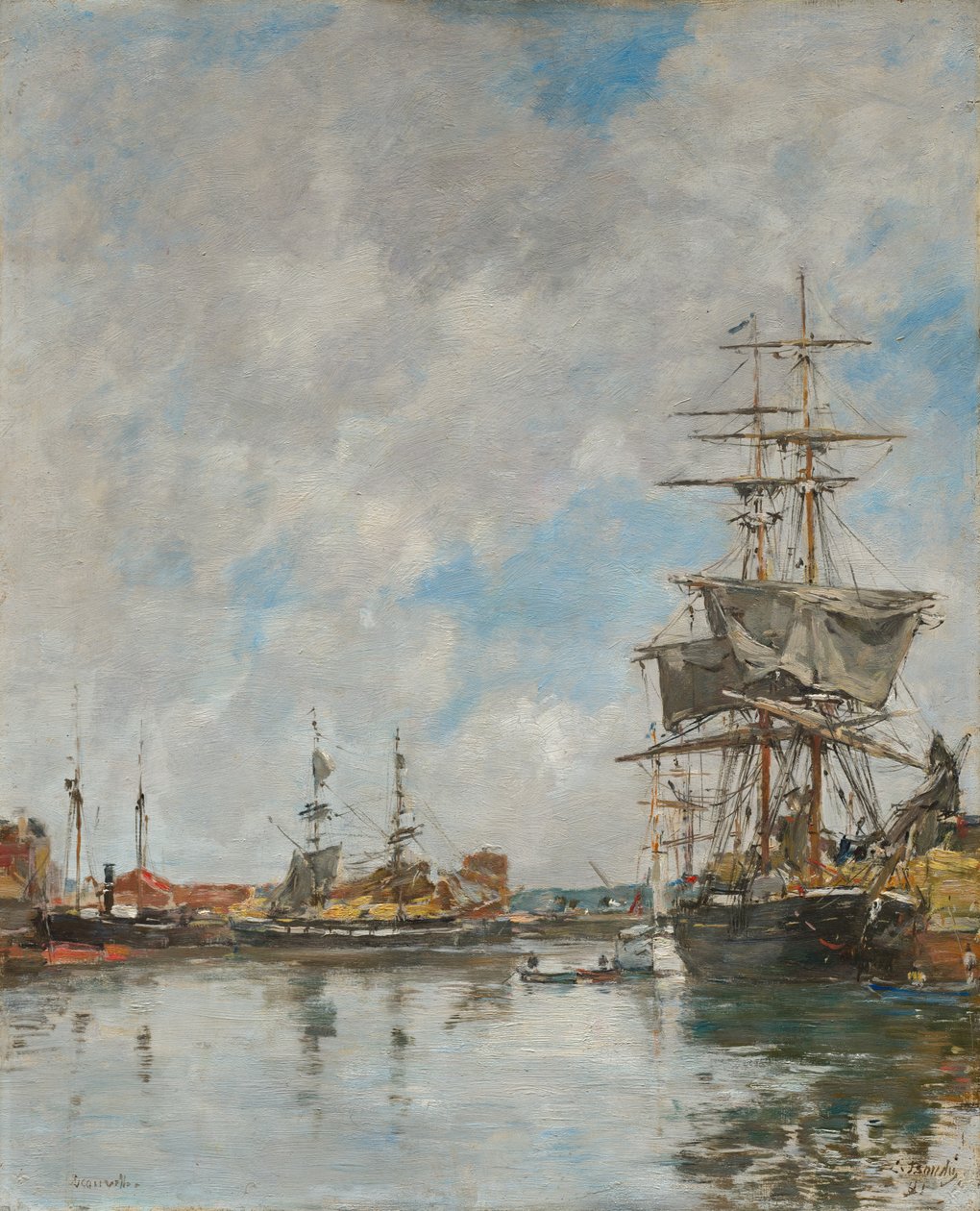 A doca de Deauville de Eugène Boudin